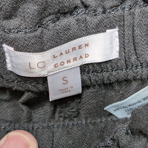 LC Lauren Conrad Shorts Black High-Waisted Tie  Size Small - Picture 7 of 13